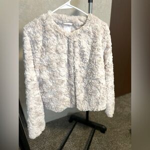 Lauren Conrad Faux fur ivory jacket